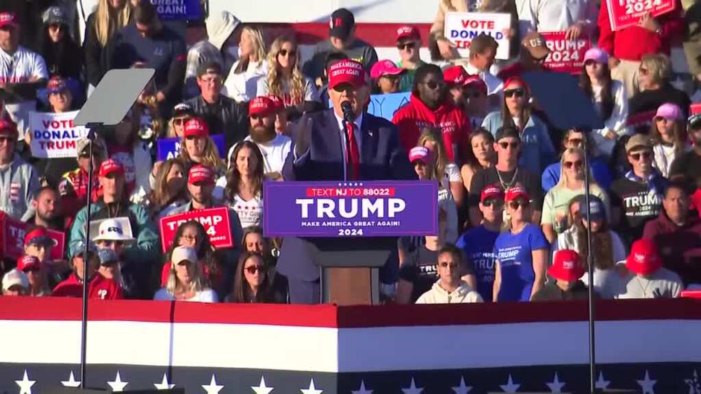 ‘Total moron’: Trump lambasts Biden, blames US president for his legal woes at rally in New Jersey