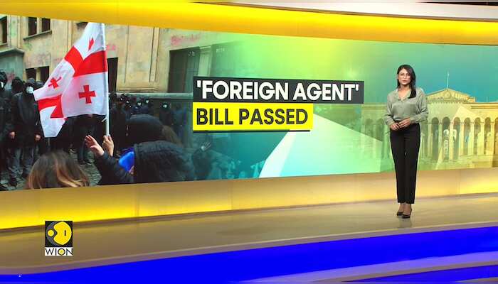 Georgia Protests: Foreign agents bill passed despite protests