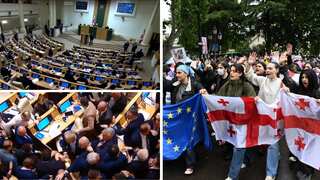Georgia adopts controversial ‘foreign agents’ law amid brawls and protests