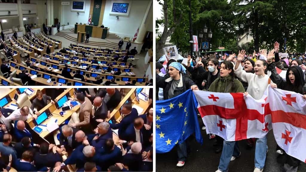 Georgia adopts controversial ‘foreign agents’ law amid brawls and protests