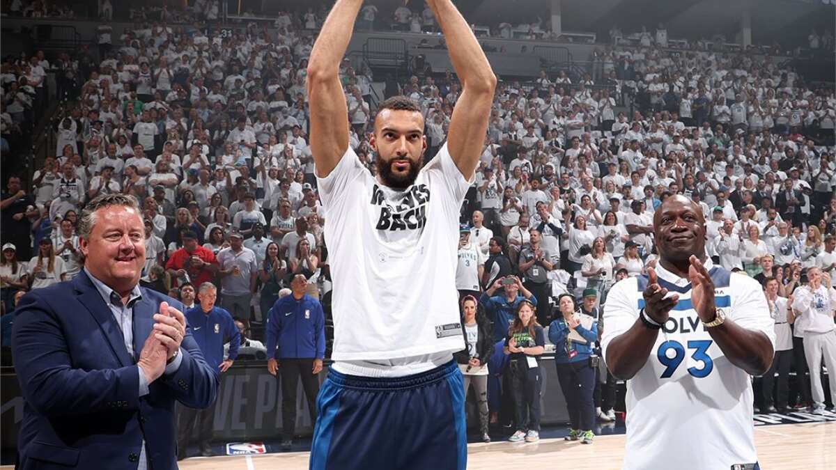 Playoffs: NBA fines Timberwolves' Rudy Gobert $75,000 for 'cash money' gesture in Game 4