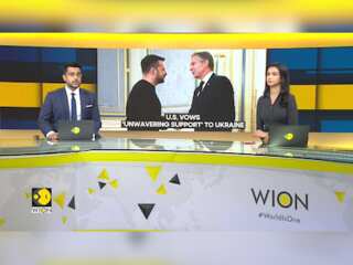US Secretary of State Antony Blinken in Kyiv to pledge support