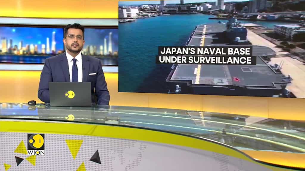 Japan's key naval base under surveillance; Drone records Japanese warships secretly