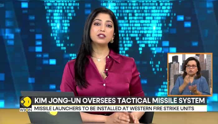 North Korean leader Kim Jong Un oversees tactical missile system