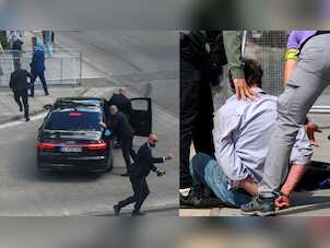 Slovak PM’s bodyguards jump into action after he is shot in the stomach. VIDEO