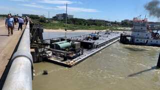 Texas: Another US bridge hit by barge after Baltimore tragedy; oil spill feared