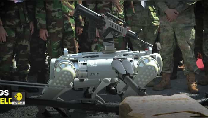 China shows off robot 'dogs of war' in Cambodia drills