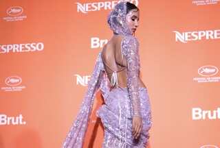 Nancy Tyagi does it again! Debuts yet another stunning dress made by self at Cannes