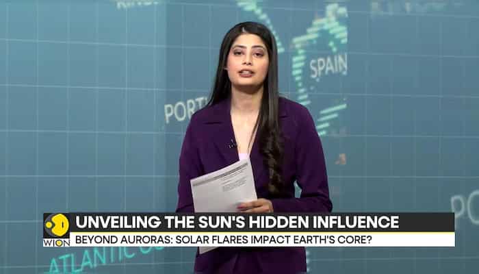 Beyond auroras: Solar flares impact Earth's core?
