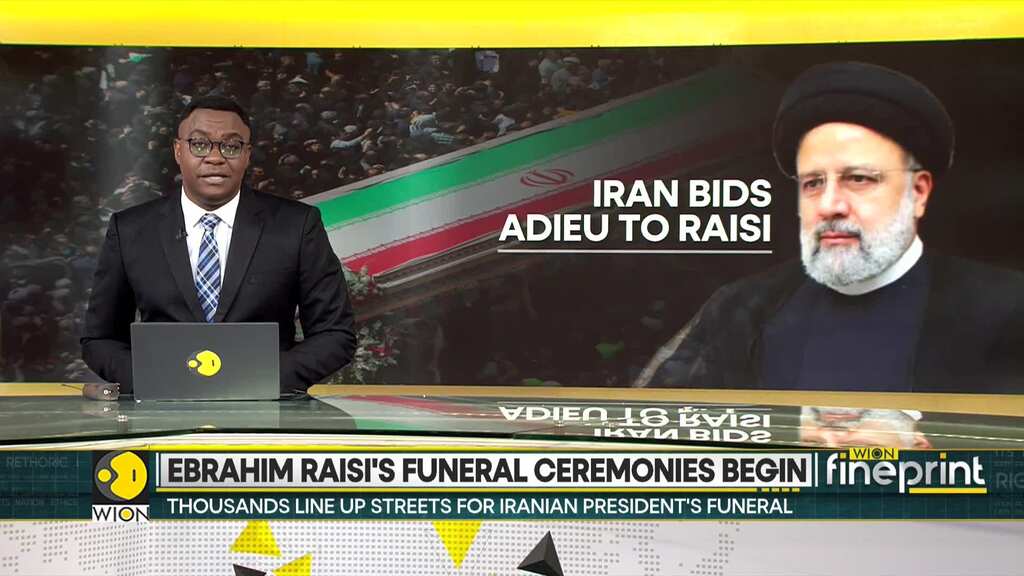 Ebrahim Raisi Funeral: Thousands line up streets for Iranian president's funeral