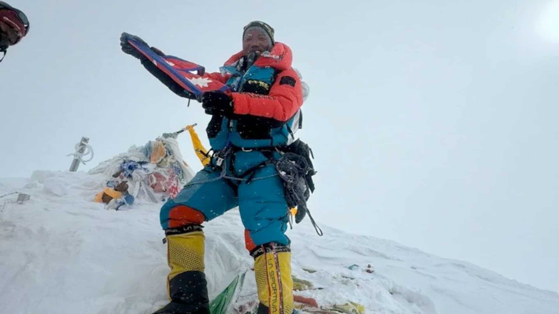 Nepal's Sherpa climber Kami Rita makes history by climbing Mount Everest for the 30th time Nepal's Sherpa climber Kami Rita makes history by climbing Mount Everest for the 30th time