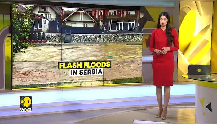 Serbia hit with torrential rain hail and flash floods