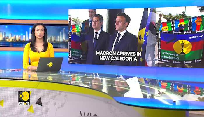 New Caledonia protesters, police spar ahead of Macron visit
