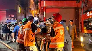 14 killed, three injured after massive fire breaks out at an apartment in Hanoi