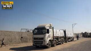 Israel-Hamas war: Aid trucks from Egypt begin entering Gaza Strip