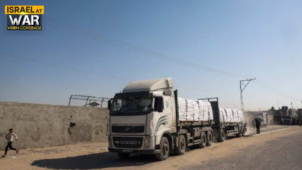 Israel-Hamas war: Aid trucks from Egypt begin entering Gaza Strip