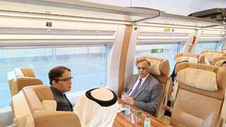 Indian Hajis take high-speed train from Jeddah airport to Makkah for the first time