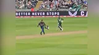 Watch | Pitch invader with Palestine flag halts England vs Pakistan match