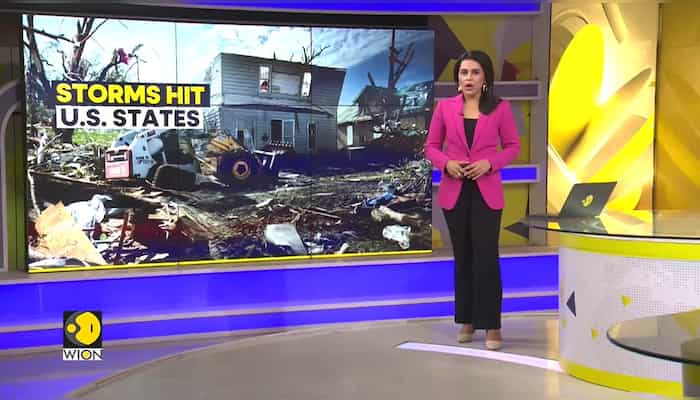 US: tornadoes & storms hit Texas, Arkansas, Oklahoma