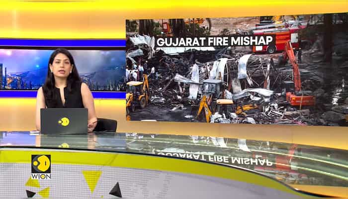 Rajkot Game Zone Fire: CCTV footage shows sparks from the welding at game zone