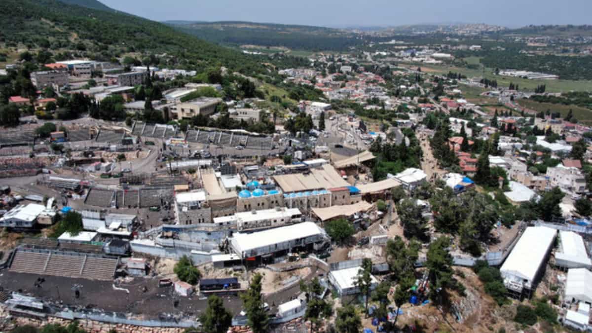 Jewish pilgrims and police clash at restricted Mount Meron in Israel