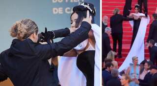 Massiel Taveras gives a lesson in 'respect' after altercation with security guard on Cannes red carpet