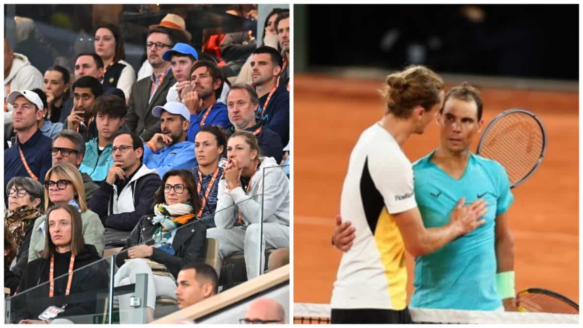 Novak Djokovic was in attendance at Rafael Nadal's 1st round French Open match- Watch