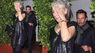 Keanu Reeves takes girlfriend Alexandra Grant out for dinner; see pics