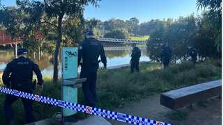 Frantic search for mother and baby after signs of birth found on Sydney riverbank