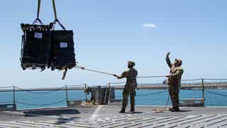 US military temporarily removes Gaza aid pier for repairs after structure brakes off in rough seas