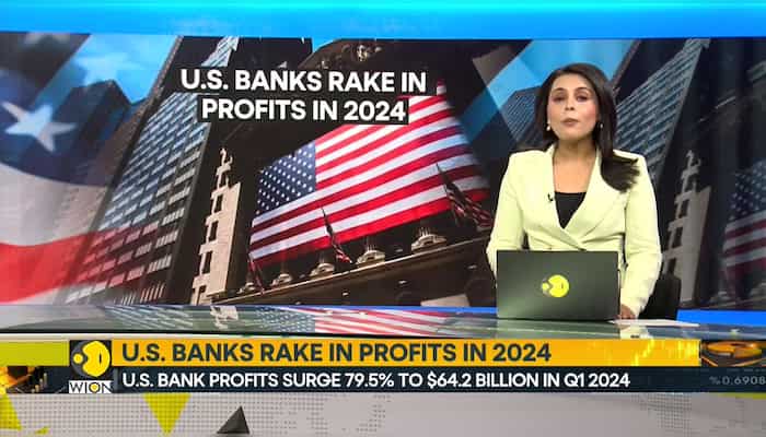 US bank profits surge 79.5% to $64.2 billion in Q1 2024