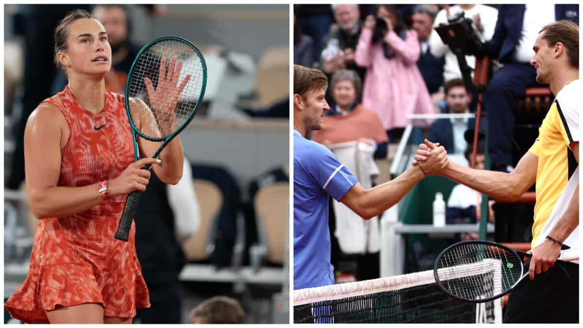 French Open: Alexander Zverev moves past David Goffin, Aryna Sabalenka blows away Moyuka Uchijima