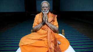 WATCH: PM Modi meditates at Vivekananda Rock Memorial in Kanyakumari