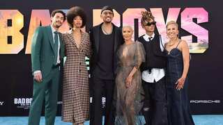 Will Smith arrives at Bad Boys: Ride or Die LA premiere with wife Jada Pinkett and 3 kids