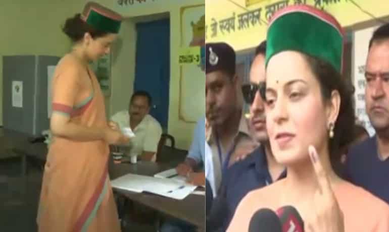 Lok Sabha Elections: Kangana Ranaut casts vote, urges people to take part in the 'festival of democracy' Lok Sabha Elections: Kangana Ranaut casts vote, urges people to take part in the 'festival of democracy'