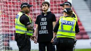 Pro-Palestine protester detained in Glasgow before Scotland-Israel Women's Euro 2025 qualifier