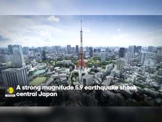Earthquake of magnitude 5.9 hits central Japan, no tsunami warning issued