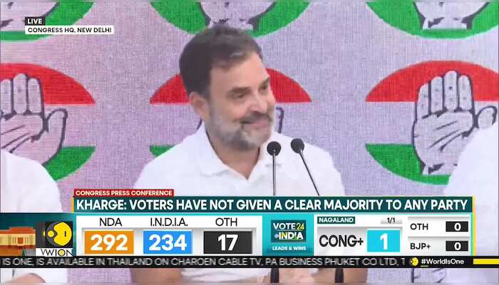 India Election Results: Rahul Gandhi lauds I.N.D.I.A. members for 'saving democracy'