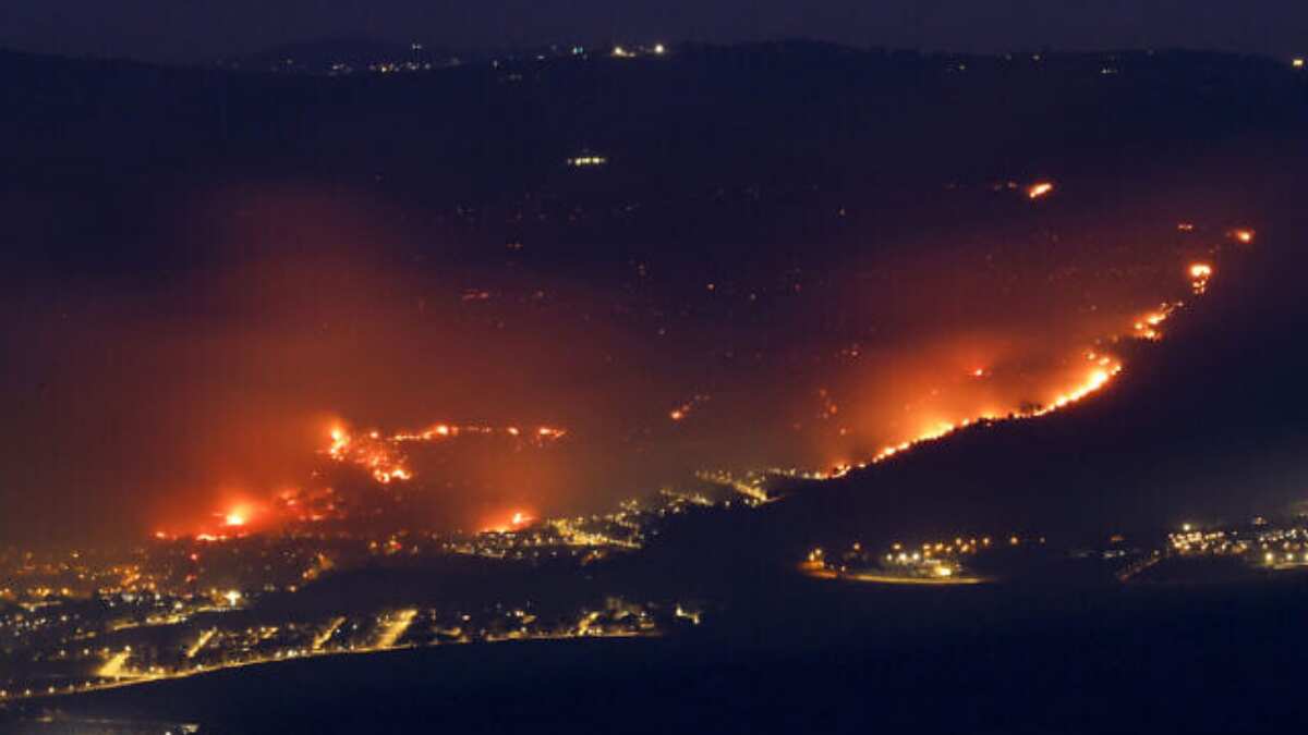 Northern Israel battles fires sparked by Hezbollah attacks Northern Israel battles fires sparked by Hezbollah attacks