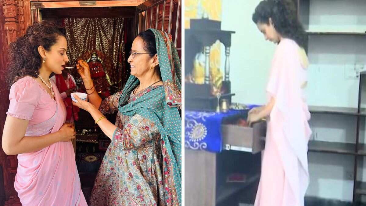 Lok Sabha Poll Results 2024: Kangana Ranaut offers prayers as she leads from Mandi seat in Himachal Lok Sabha Poll Results 2024: Kangana Ranaut offers prayers as she leads from Mandi seat in Himachal