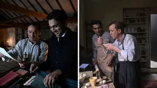 Pratik Gandhi and Tom Felton's BTS images from the series Gandhi will pique your curiosity