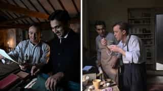 Pratik Gandhi and Tom Felton's BTS images from the series Gandhi will pique your curiosity