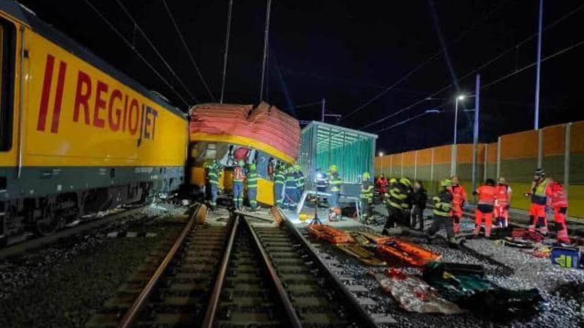 Ukraine-bound train crashes in Czech city Pardubice; 4 dead, dozens injured