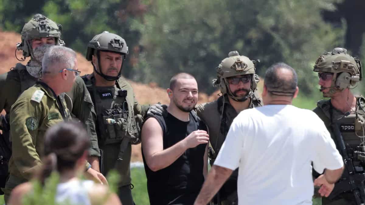 WATCH: Moment Israel rescued 3 hostages from Hamas captivity
