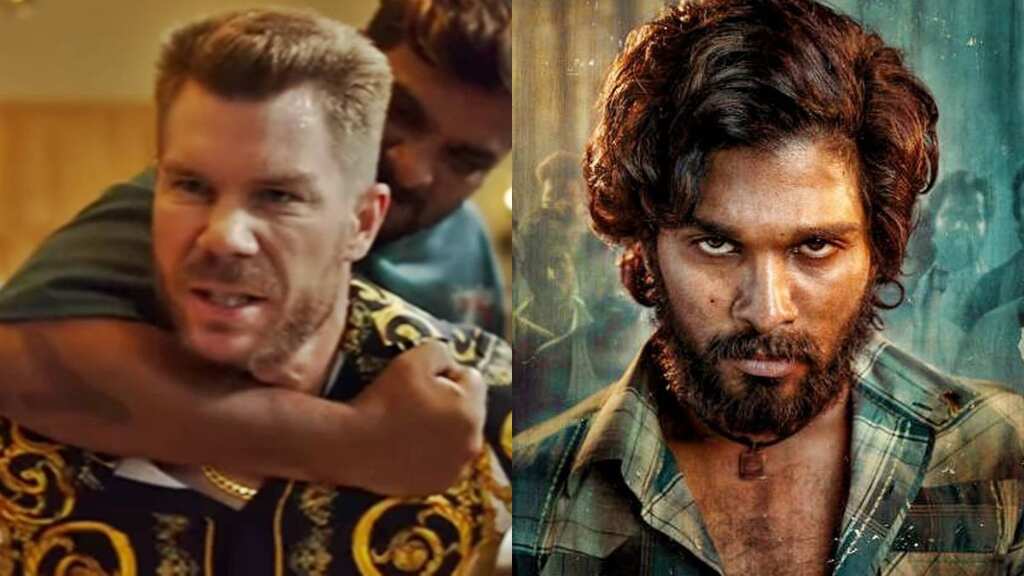 Watch: David Warner turns into Pushpa in new ad; Allu Arjun reacts