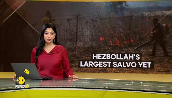Hezbollah fires barrage of rockets on northern Israel, strikes deeper into Israeli territory