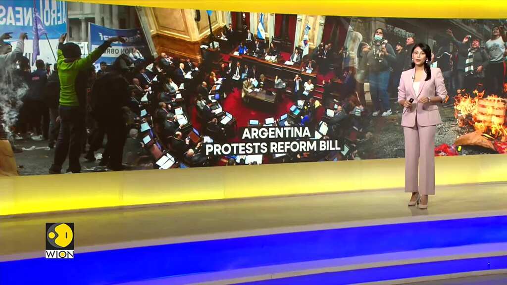 Argentina Protests: Senate passes Milei's reform bill, Individual Measures up next