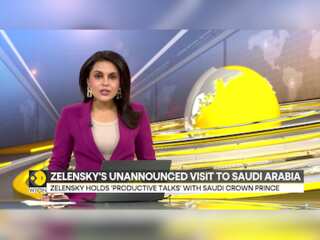 Zelensky lands in Saudi Arabia for an unannounced visit; holds talks with Saudi Crown Prince