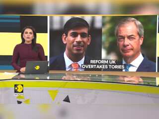 Farage's Reform UK party overtakes Rishi Sunak's Tories in poll