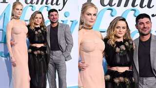 Nicole Kidman, Joey King and Zac Efron attend A Family Affair's premiere in LA
